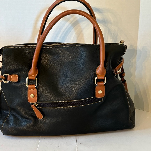 Simply Nicole Handbag Black with Brown Accents.  13”w X 12”t - Picture 2 of 3